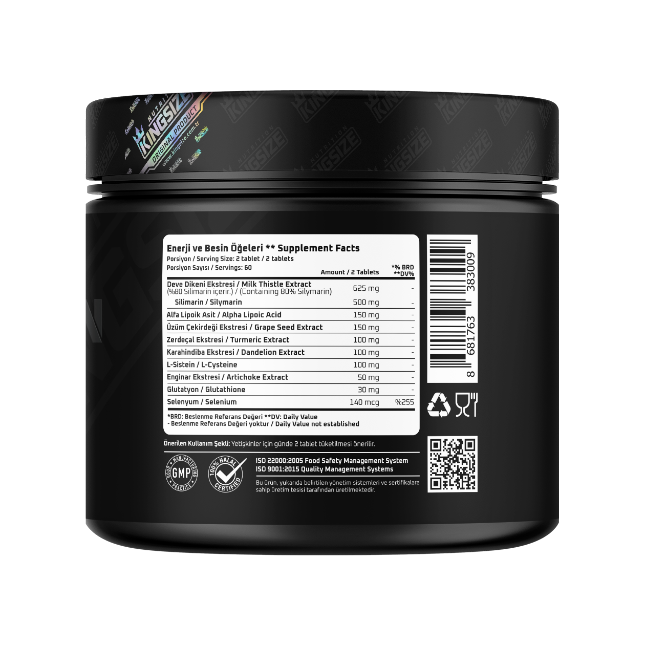 Kingsize Nutrition Black Guardian 120 Tablet