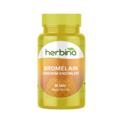 HERBİNA Bromelain Sindirim Enzimleri 1250 Mg 60 Tablet