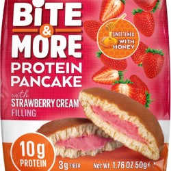 Bite & More Protein Pancake Strawberry Cream 12 Adet x 50 Gram
