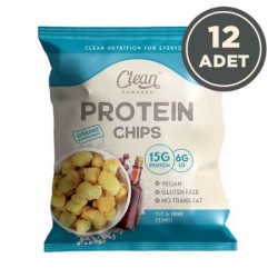 CLEAN POWDERS PROTEİN CHİPS 50 GR TUZ SİRKE 12 ADET