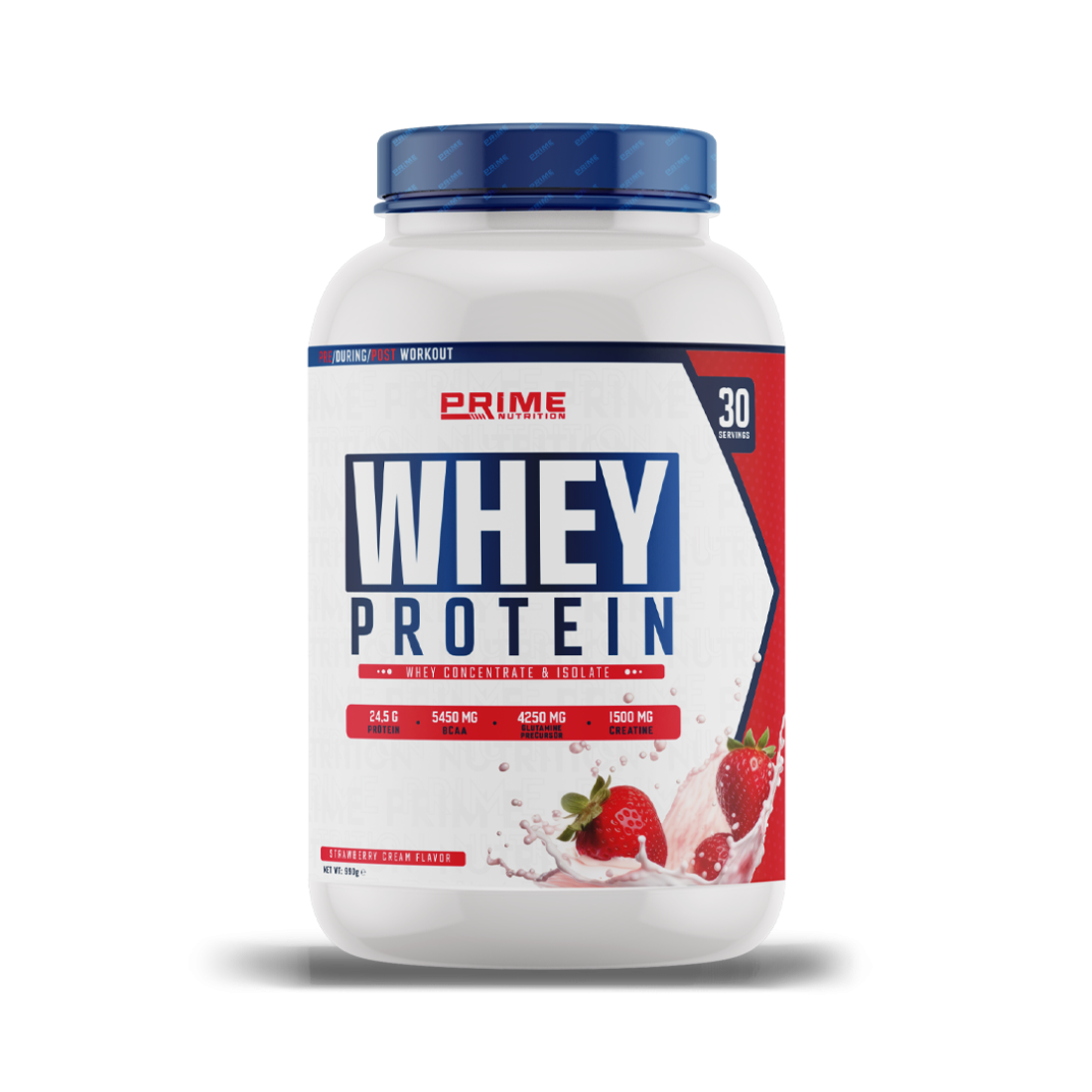 Prime Nutrition Whey Protein 990 gram Strawberry Cream