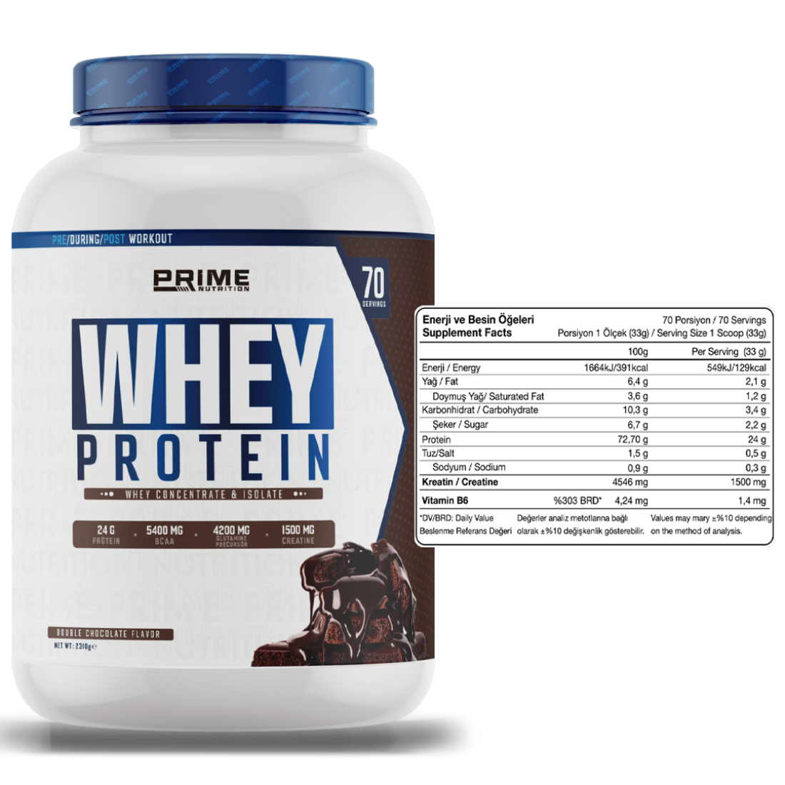 Prime Nutrition Whey Protein 2310 gram Cookie & Ice Cream