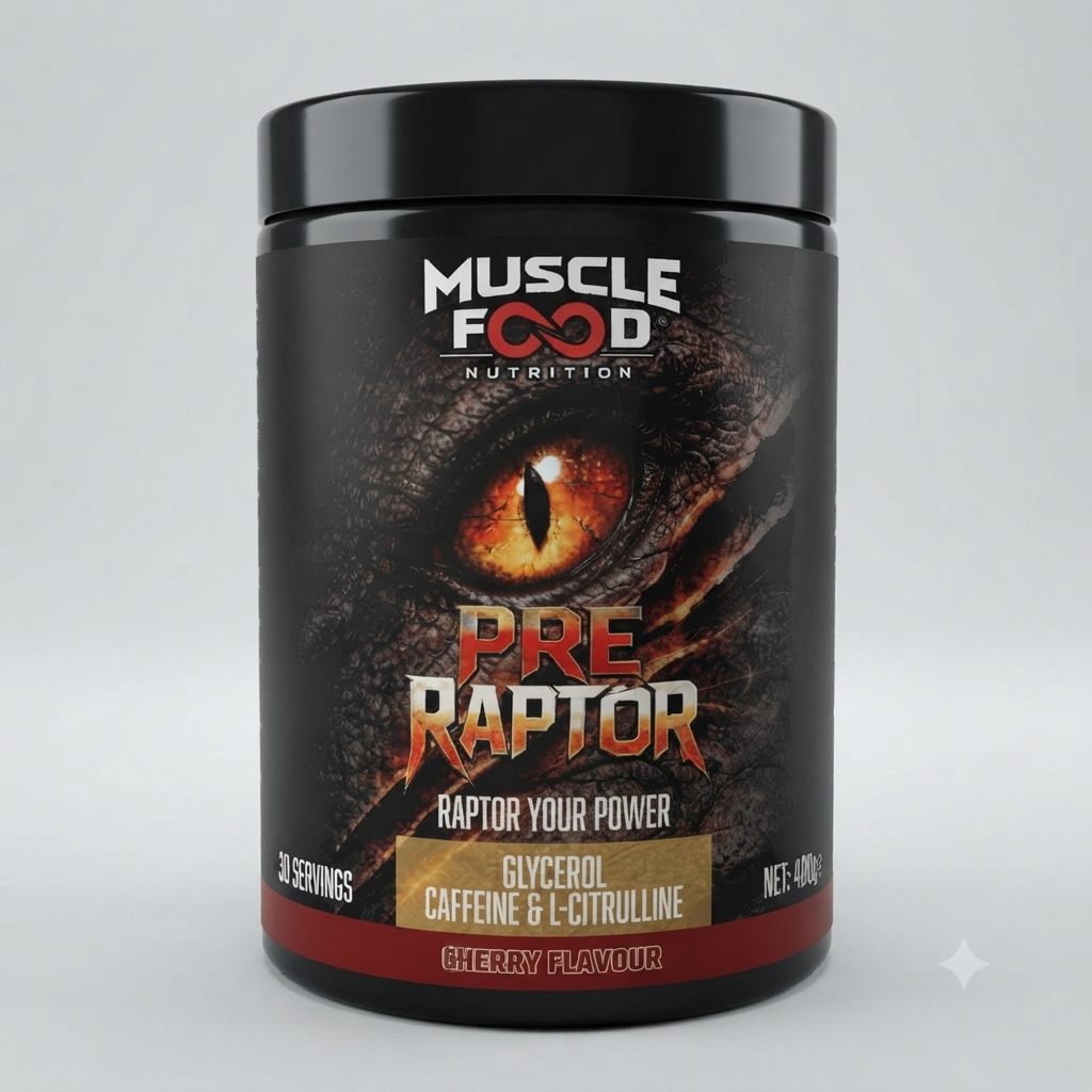 Muscle Food Pre Raptor Preworkout 480 G Vişne