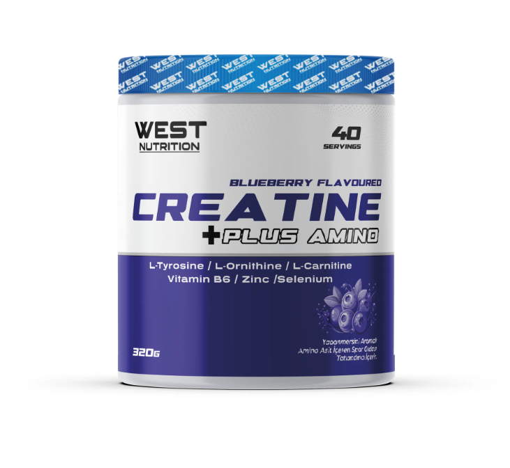 West Nutrition Kreatin Plus 320 gr 40 Servis Yabanmersini Aromalı