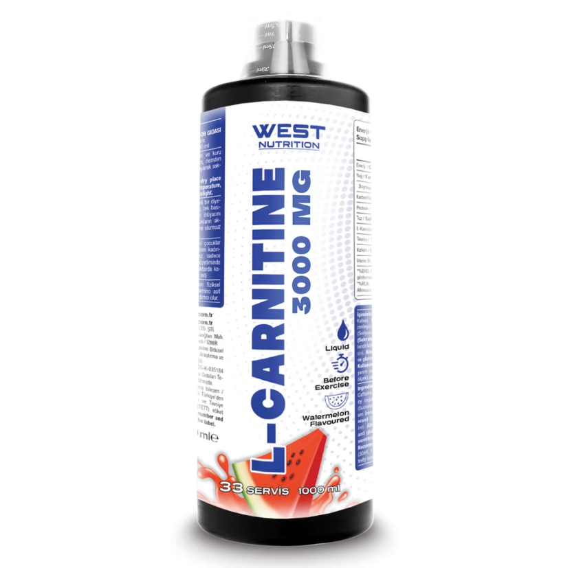 West Nutrition L-Karnitin 3000 mg. 1000 ml 33 Servis