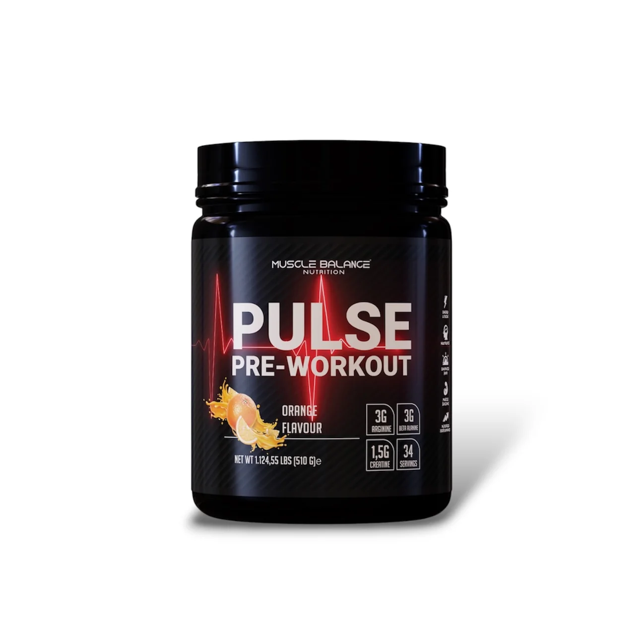 Muscle Balance Pulse Pre Workout 510g 34 Servis