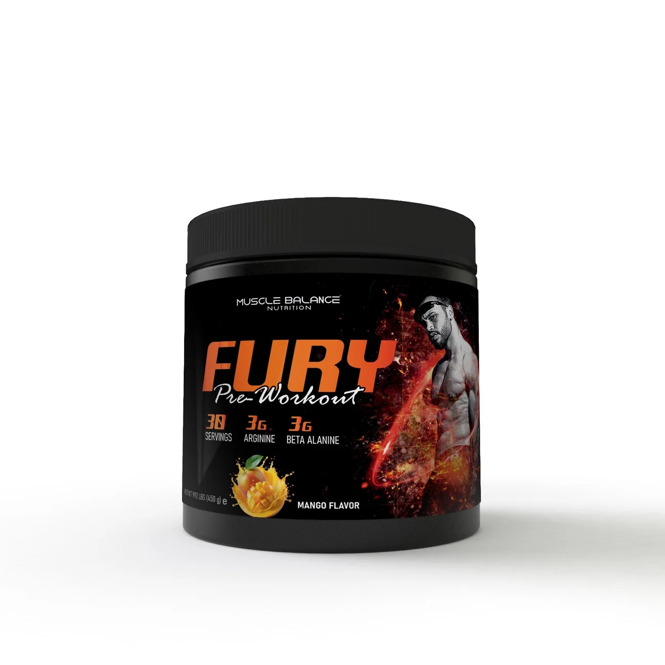 Fury Pre-Workout 450g 30 Servis Mango