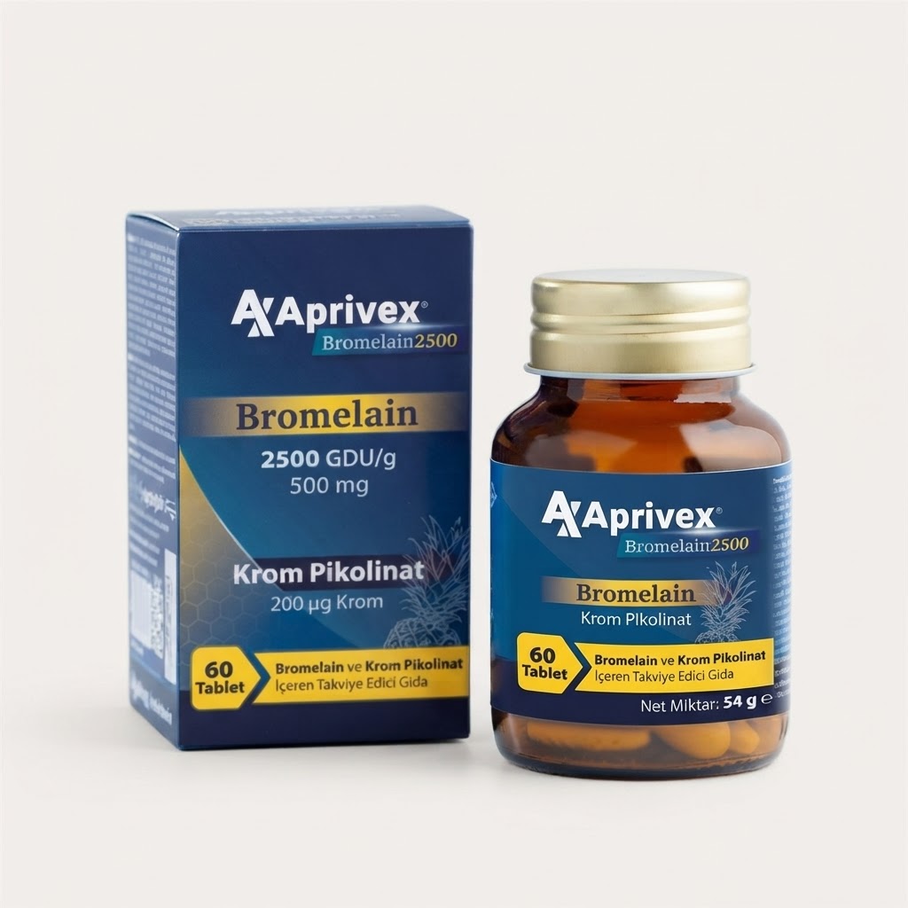 Aprivex Bromelain 2500 GDU/g Krom Pikolinat