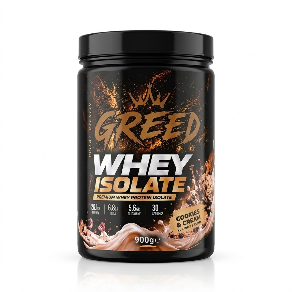 Greed Nutrition Whey Isolate Kurabiye ve Krema Aromalı 900